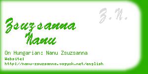 zsuzsanna nanu business card